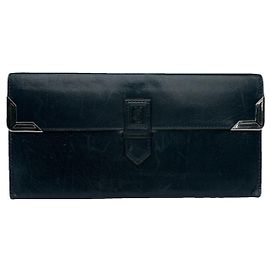 Bolsa de couro turquesa Yves Saint Laurent Turquesa