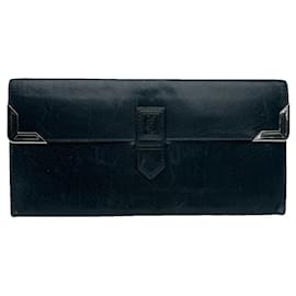 Pochette en cuir turquoise Yves Saint Laurent Turquoise