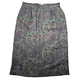 Yves Saint Laurent-YVES SAINT LAURENT Skirts T.International M Silk-Purple