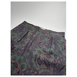 Yves Saint Laurent-YVES SAINT LAURENT Skirts T.International M Silk-Purple