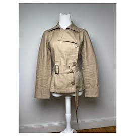 Burberry-BURBERRY Trench coats T.International M Cotton-Beige