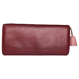 Loewe Puzzle Red Leather Wallet Red