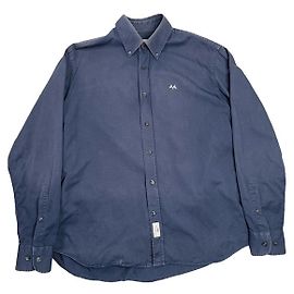 Camicia in cotone blu navy Burberry Blu navy