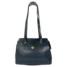 Courreges Courrèges Navy Lederhandtasche Marineblau