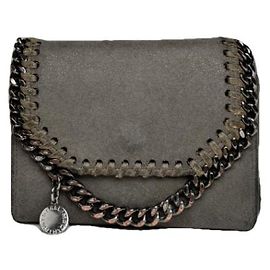 Stella Mc Cartney Stella McCartney Grey Vegan Leather Wallet Grey