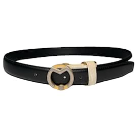 Autre Marque-NON SIGNE / UNSIGNED Belts T.cm 95 Leather-Black