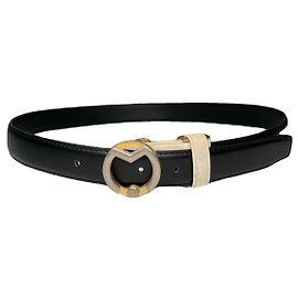Autre Marque Mila Schön Concept schwarzer Ledergürtel Schwarz