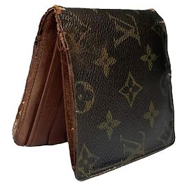 Braune Lederhandtasche von Louis Vuitton Braun