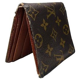 Bolsa de couro marrom Louis Vuitton Marrom