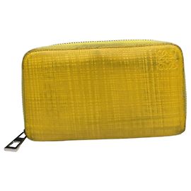Cartera de cuero amarilla Loewe Puzzle Amarillo