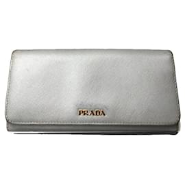 Prada Turquoise Leather Wallet Turquoise