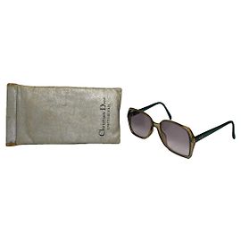 Dior Turquoise Plastic Sunglasses Turquoise