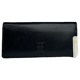 Cartera de cuero negro Givenchy Negro