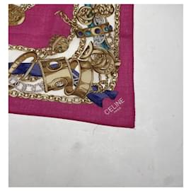 Céline-CELINE Silk handkerchief T.  Silk-Pink