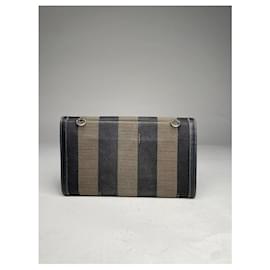 Fendi-FENDI Clutch bags T.  Leather-Black