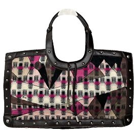 Emilio Pucci Black Leather Handbag Black