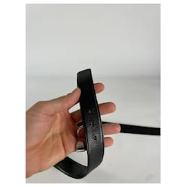 Yves Saint Laurent-YVES SAINT LAURENT Belts T.cm 90 Leather-Black