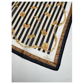 Fendi-FENDI Scarves T.  Silk-Black