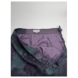 Yves Saint Laurent-YVES SAINT LAURENT Skirts T.International M Silk-Green