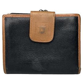 Céline Portafoglio in pelle nera Celine Triomphe Nero