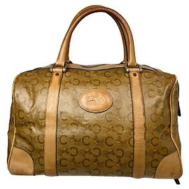 Céline Bolsa de couro marrom Celine Marrom