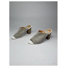 Lanvin-LANVIN Heels T.EU 38 Leather-Grey