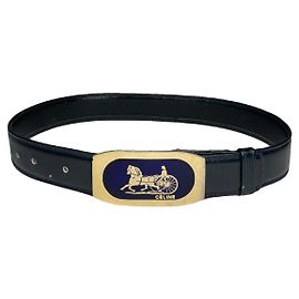 Céline Celine Triomphe schwarze Leder-Gürtel Schwarz