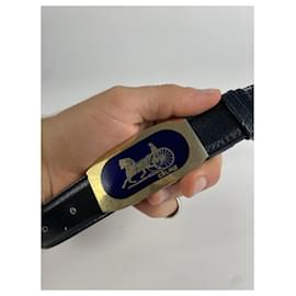 Céline-CELINE Belts T.cm 70 Leather-Black