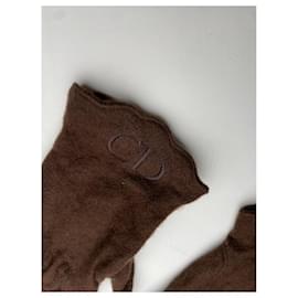 Dior-DIOR Gloves T.International S Wool-Brown