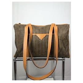 Fendi-FENDI Travel bags T.  Leather-Brown