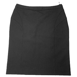 Falda de poliéster negra de Prada Negro