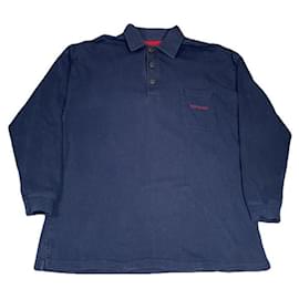 Yves Saint Laurent-YVES SAINT LAURENT Knitwear & sweatshirts T.International L Cotton-Navy blue