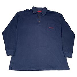 Yves Saint Laurent Suéter de algodão azul marinho e moletom Azul marinho