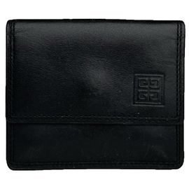 Pochette en cuir noir Givenchy Noir