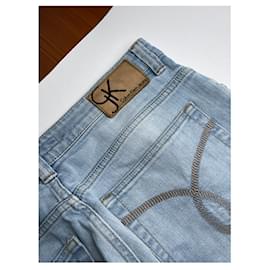 Calvin Klein-CALVIN KLEIN JEANS Blue Cotton Jean-Blue