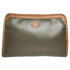 Pochette en cuir gris Dior Saddle Gris