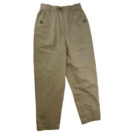 Pantalón de algodón beige Dior Beige