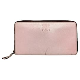 Loewe Puzzle Pink Leather Wallet Pink
