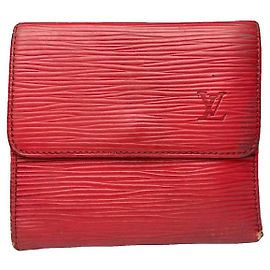 Louis Vuitton Twist rotes Lederportemonnaie Rot