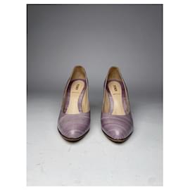 Fendi-FENDI Heels T.EU 36.5 Leather-Purple