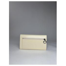 Dior-Dior Miss Dior White Patent Leather Wallet-White