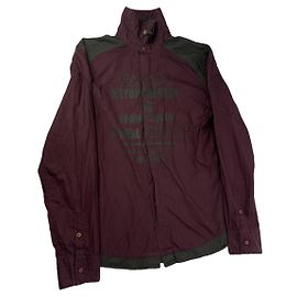 Camicia in cotone bordeaux Versace Jeans Couture Bordò