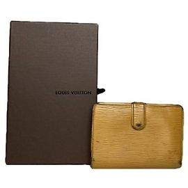 Louis Vuitton Juliette Yellow Leather Wallet Yellow