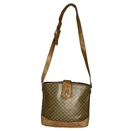 Céline Bolsa de couro marrom Celine Marrom