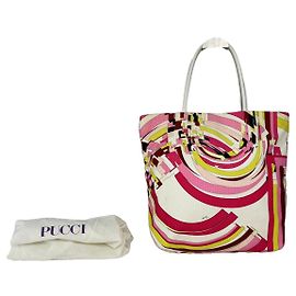 Sac à main en coton multicolore Emilio Pucci Multicolore