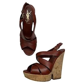 Yves Saint Laurent-YVES SAINT LAURENT Heels T.EU 36 Leather-Red