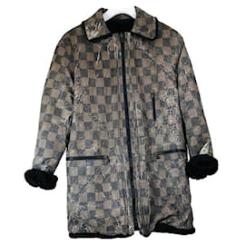 Fendi-FENDI Coats T.International L Leather-Black