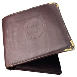 Cartier Bordeaux Lackledertasche Bordeaux