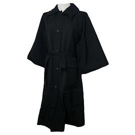 Abrigo trench de algodón negro Givenchy Negro