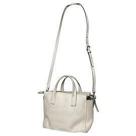 Bolsa hobo de couro branco Coach Large Scout Branco